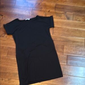 Chic Black Short Sleeve Dress